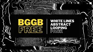 FREE Download 4K White lines Abstract Looping Video Background Pack | Footage VJ LOOP Screensaver