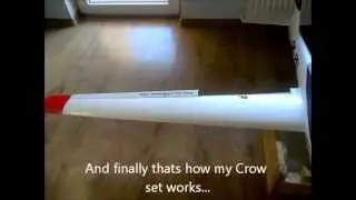 Pelikan Fox 2300 foammy rc glider Crow modyfication