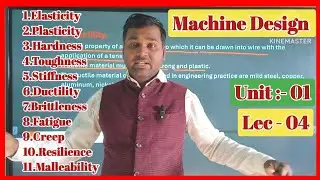 Machine Design !! Unit -01 !! Lec :- 04 !! Mechanical !! @champaranpolytechnicclasse4593 