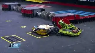 A powerful shot from the Battlebots championship