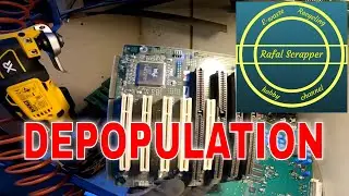 Circuit board DEPOPULATION  air gun VS multicutter by @RafalScrapper