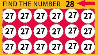 🔴Find the Different Number Only Smart People Can Solve It 30-Second Brain Test! Can You Spot It?