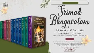 SB 1.4.32 | Solution to Despondency Of Vyasdev | By Rakshan Krishna Das | 25 Dec'25 | IGW