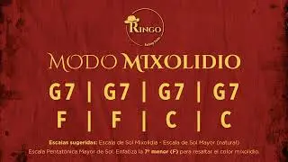 Backing Track en G Mixolidio 🎸 | Improvis&aacute; en Modo Mixolidio (Blues Feel)