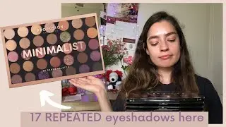 Profusion Minimalist palette: brush swatches & 17 REPEATED shades occur here!
