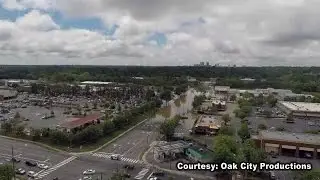 Flooding on Wake Forest Road (Courtesy: Oak City Productions)