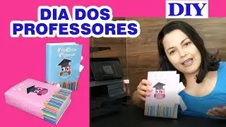 LEMBRANCINHA PARA O DIA DOS PROFESSORES - APRENDA A FAZER A CAIXA LIVRO / MENSAGEM ATUALIZADA 2021