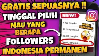 GRATISSS..!! CARA MENAMBAH FOLLOWERS INSTAGRAM GRATIS PERMANEN TANPA AKUN TUMBAL REAL INDONESIA 2025