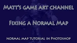 Tutorial on how to fix a normal map in Photoshop