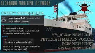 BLOXBURG SHIP NEWS - CREEPY SHIPBUILDER & AMAZING NEW OCEAN LINERS | Bloxburg Maritime Network July.