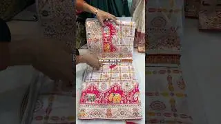 A very beautiful pure pasmina silk white colour Sarees #trending #saree #new #fancy #youtube #sho