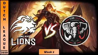 LowLandLions vs Echo Zulu Highlights | Dutch League 2020 Summer Week 3
