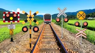 【踏切アニメ】ふみきりカンカンの物語 261 ♪Railroad crossing daily life 261  ♫