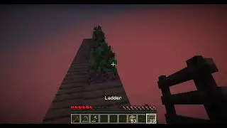 Minecraft sky block expanding tree platform/tree farm part 3