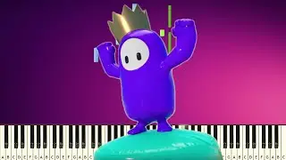 Fall Guys - Main Theme - EASY PIANO TUTORIAL