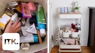 How to organize your self-care products in a small space