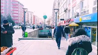 Walking Tour in Ankara,TURKEY From Dikimevi to Kurtulus [4K]