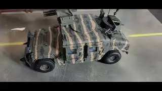 1/18 Custom Sunny Days Armor Up Humvee Forest/Jungle Camo with CROAWS Turret
