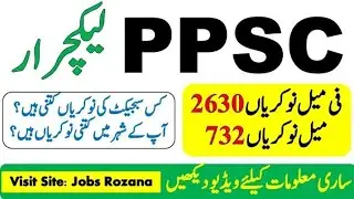 PPSC Lecturer Jobs 2021-Latest 3423 Lecturer Jobs In Punjab-Apply Now