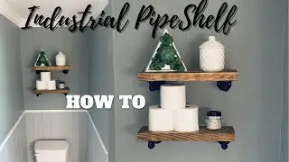 NEW **** DIY INDUSTRIAL PIPE SHELF| HOME DECOR| HOW TO