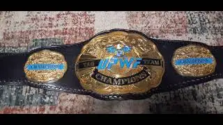 My Top Rope Belt. UPWF tag team title belt.