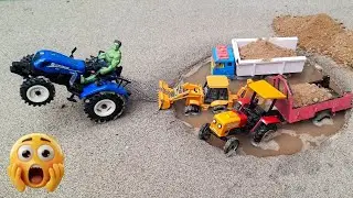 diy tractor stuck in mud mini science project || Top Dev Creator