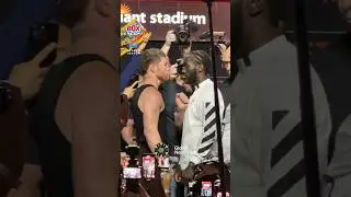 Canelo Alvarez & Terence Crawford SQUARE-OFF at the final press conference! 🍿
