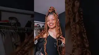 5 Ways to Style Large Goddess Braids #shorts #tiktok #goddessbraids #knotlessbraids #protectivestyle