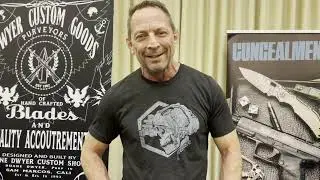 Duane Dwyer booth at the 2023 California Custom Knife Show 