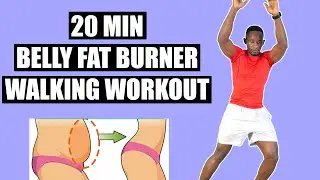 20-Minute Belly Fat Burner Walking Workout at Home No Equipment