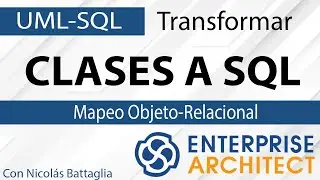 Transformar diagrama de clases UML  al modelo relacional de datos SQL con Enterprise Architect