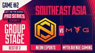 Neon vs MAG Game 2 - BTS Pro Series 14 SEA: Groups w/ BluScale & Otomo