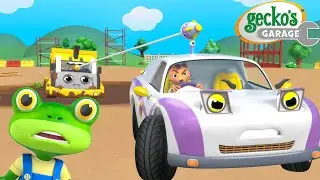 Sports Car and Dump Truck Rescue! 🚨 | Gecko's Garage 🚚 | Cartoons For Kids | Toddler Fun Learning