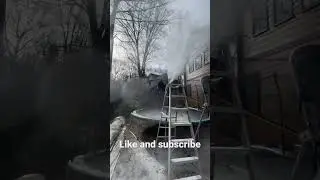 Making snow at home #snowgun #snowmaking #snowmachine
