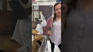 I CAN&rsquo;T believe Zeb MISSED this $3 French Country art - thrifting for high end home decor