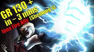 Diablo 3 Season 25 - Fire Ally Inna Monk GR 130 + Speeds in ~ 3 mins (Shenlong's Variant)