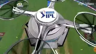 IPL match countdown drone.