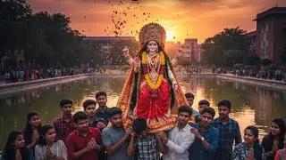 College Saraswati Visarjan 😢 | Emotional Farewell | Saraswati Puja Vlog 