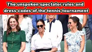The unspoken spectator rules and dress codes of the tennis tournament #wimbledon