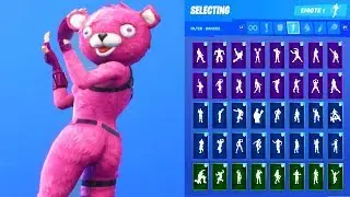CUDDLE TEAM LEADER SKIN SHOWCASE WITH ALL FORTNITE DANCES & EMOTES