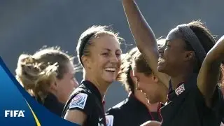 Hayes' hat-trick powers USA