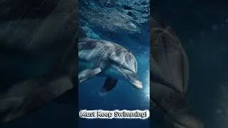 Dolphins Sleep with ONE Eye Open?! 🐬👁️ Sleep Secret Revealed! #dolphins #dolphinfacts #sleepsecret