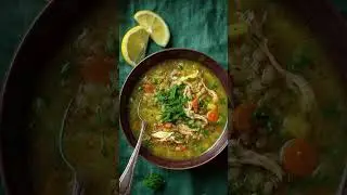 شوربة الفريكة بالدجاج الشامية 🔥🍲 طعم أصيل يدفّي القلب | Freekeh Chicken Soup Viral#FreekehSoup