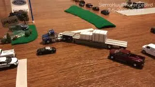 (Stop Motion - Traffic Cam) Slow Southbound Center Lane (Read Description) (Toys/Diecast Cars)