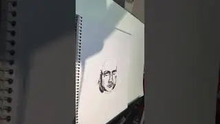 Sketching Short Portrait Charcoal Oliver Reed