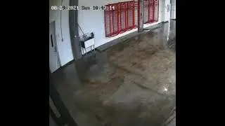 4K Storm view through CCTV #storm #huracane #world