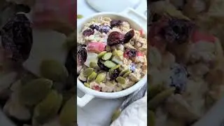 Swiss Bircher Muesli Recipe (Overnight Oats) #shorts #recipes