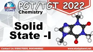 Jharkhand PGT/TGT | Chemistry Class | Solid State-I