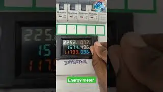 Energy Meter reset process, Voltage, Amp, Frequency, Watt,