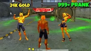 New 24K GOLD Bundle 👿 Funny No Internet Prank 🚫 Garena Free Fire Max 🔥 Y GAMING
